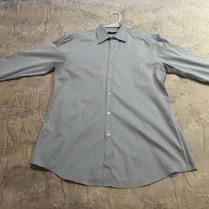 Hugo Boss Mens Blue Button Up